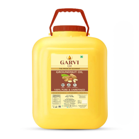 Groundnut Oil 15kg Plastic Jar